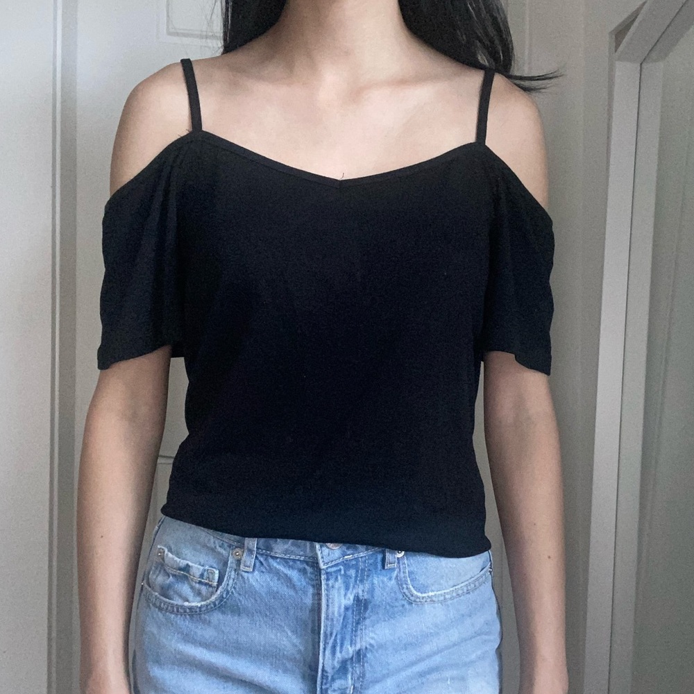 Shein black off the shoulder top